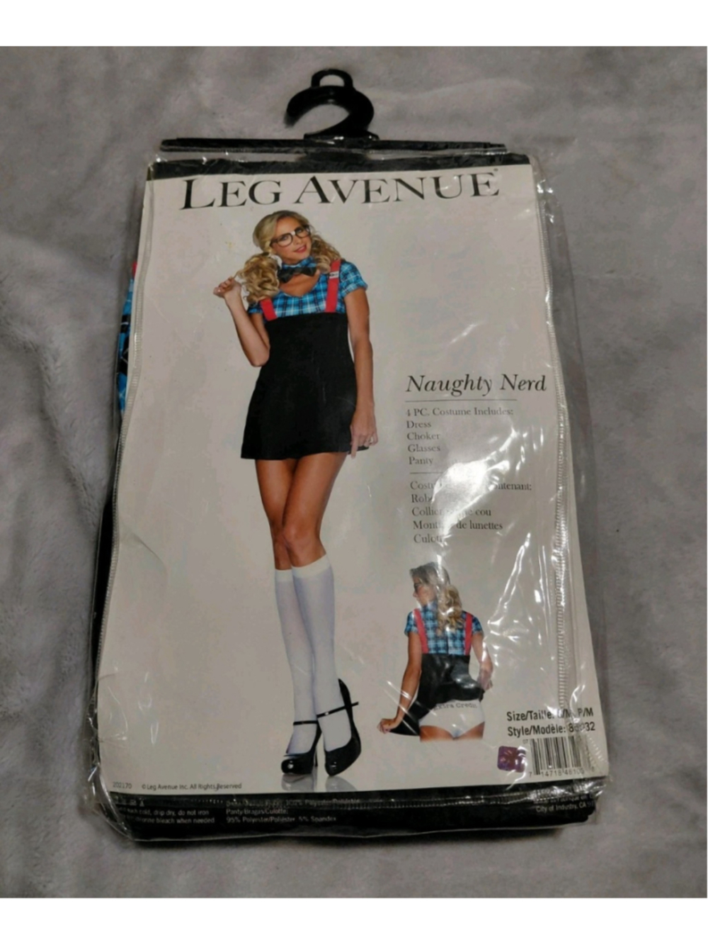 Leg Avenue Naughty Nerd Sexy School Girl Halloween Cosplay Costume S/M